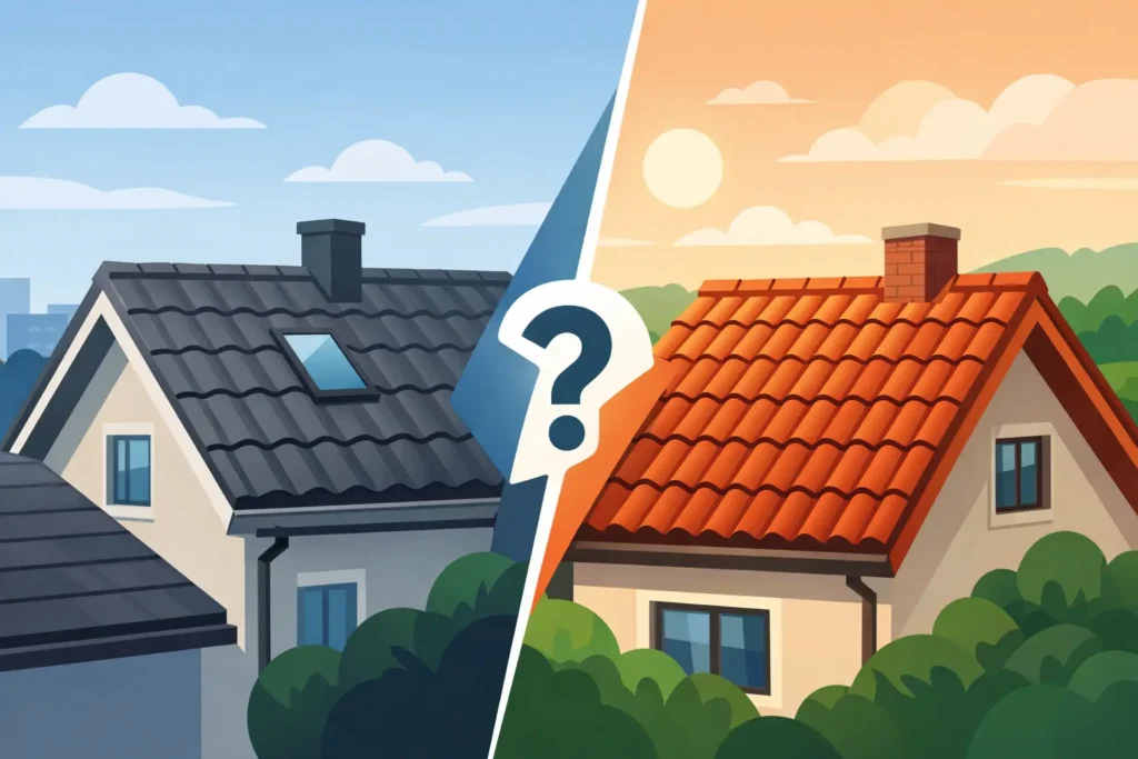 Betongpannor eller tegelpannor?