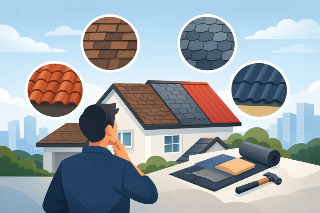 How to choose roofing material rätt