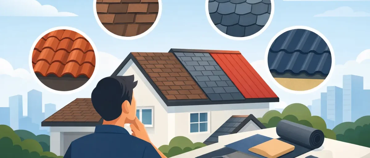 How to choose roofing material rätt