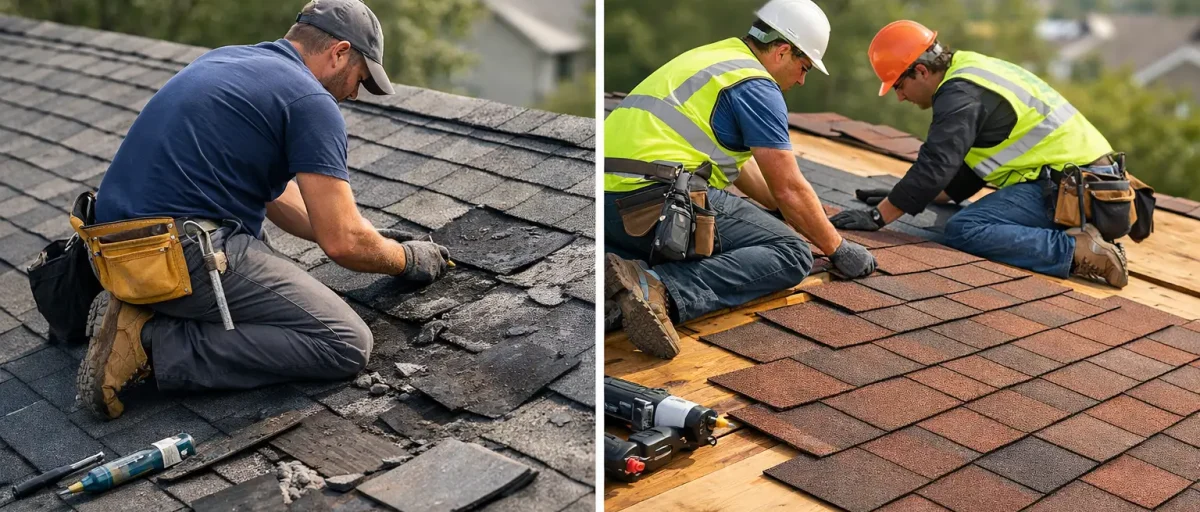 Roof repair vs replacement - vad lönar sig?
