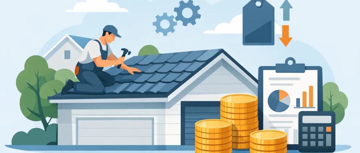 Takrenovering garage kostnad - vad styr priset?